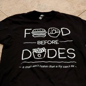 Official Chris Crocker Food before Dudes t-shirt